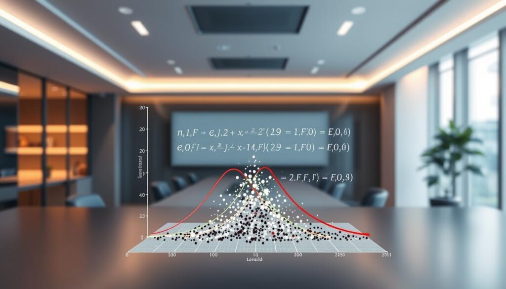 A dynamic illustration of "ridge lasso regularization" in a data science context. In the foreground, a detailed plot featuring a sophisticated graph showcasing ridge and lasso regression lines overlaid on a scatter plot of data points. The middle layer includes a stylized representation of mathematical formulas related to regularization techniques, with a focus on the importance of controlling variance in regression analysis. The background highlights a sleek, modern office environment with soft, ambient lighting that conveys a sense of professionalism. The atmosphere is analytical and focused, emphasizing clarity and understanding. Capture the scene from a slightly elevated angle, providing depth while maintaining a clean, organized presentation. No text or watermarks are present in the image. A dynamic illustration of "ridge lasso regularization" in a data science context. In the foreground, a detailed plot featuring a sophisticated graph showcasing ridge and lasso regression lines overlaid on a scatter plot of data points. The middle layer includes a stylized representation of mathematical formulas related to regularization techniques, with a focus on the importance of controlling variance in regression analysis. The background highlights a sleek, modern office environment with soft, ambient lighting that conveys a sense of professionalism. The atmosphere is analytical and focused, emphasizing clarity and understanding. Capture the scene from a slightly elevated angle, providing depth while maintaining a clean, organized presentation. No text or watermarks are present in the image.