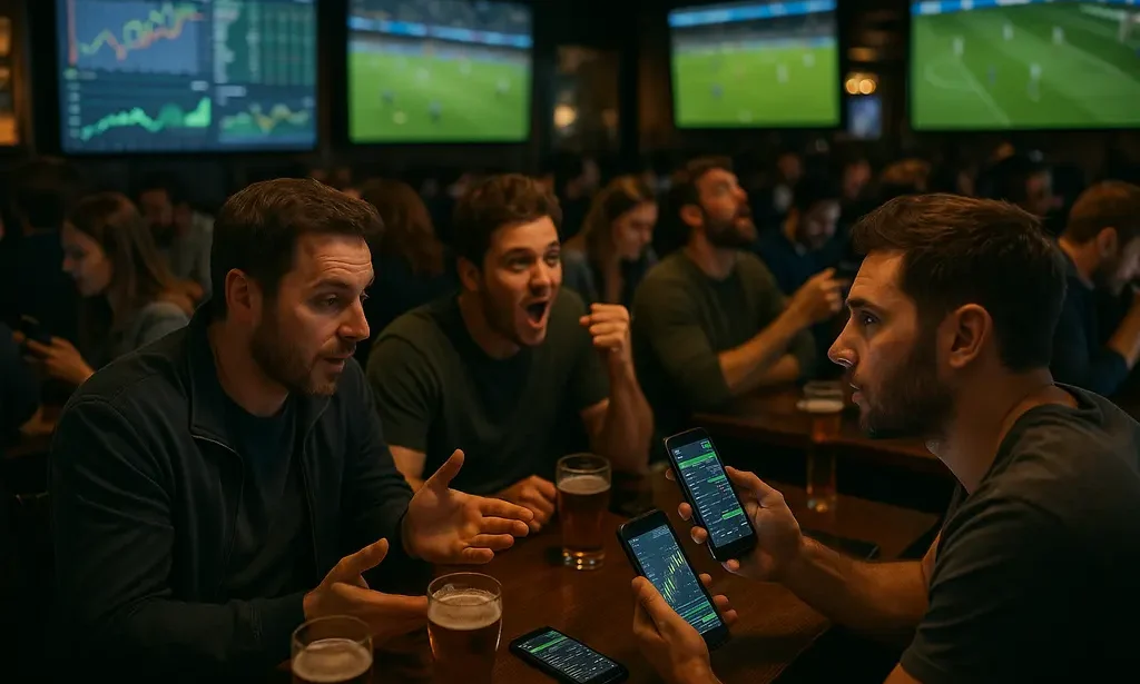 Colorado Sports Betting analysis with a sportsbook app and market charts on a desk