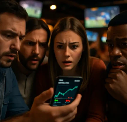 Analyst reviews Prediction Markets and sports betting regulation charts on a laptop