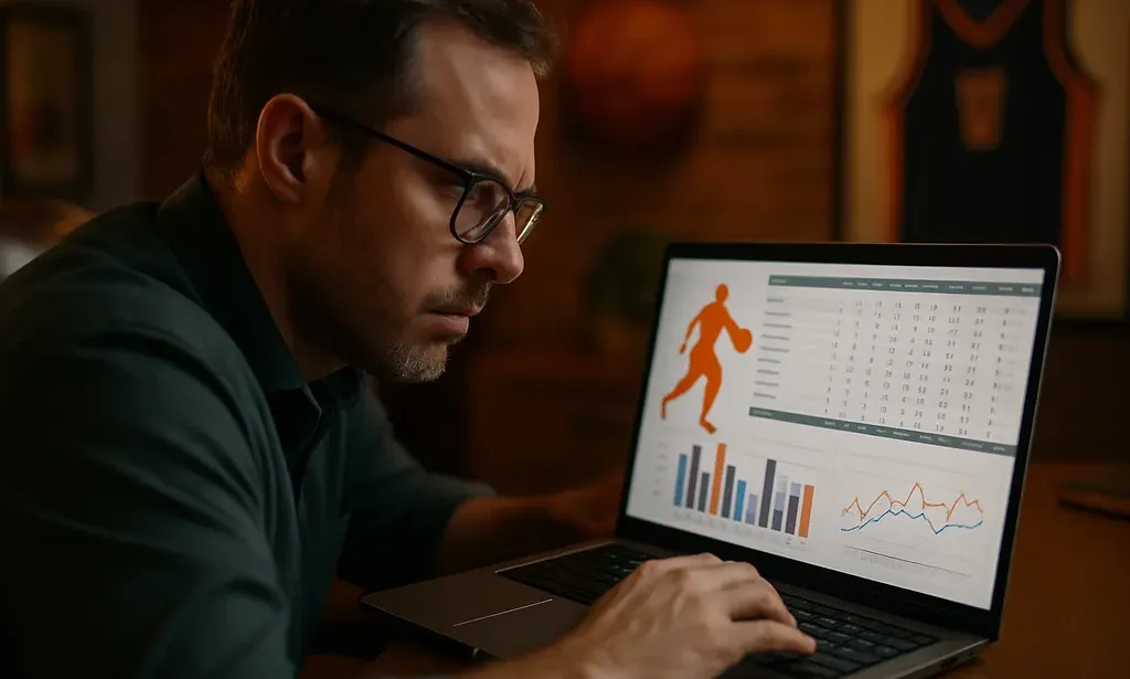 WNBA prop betting market screen with player stat categories on a laptop