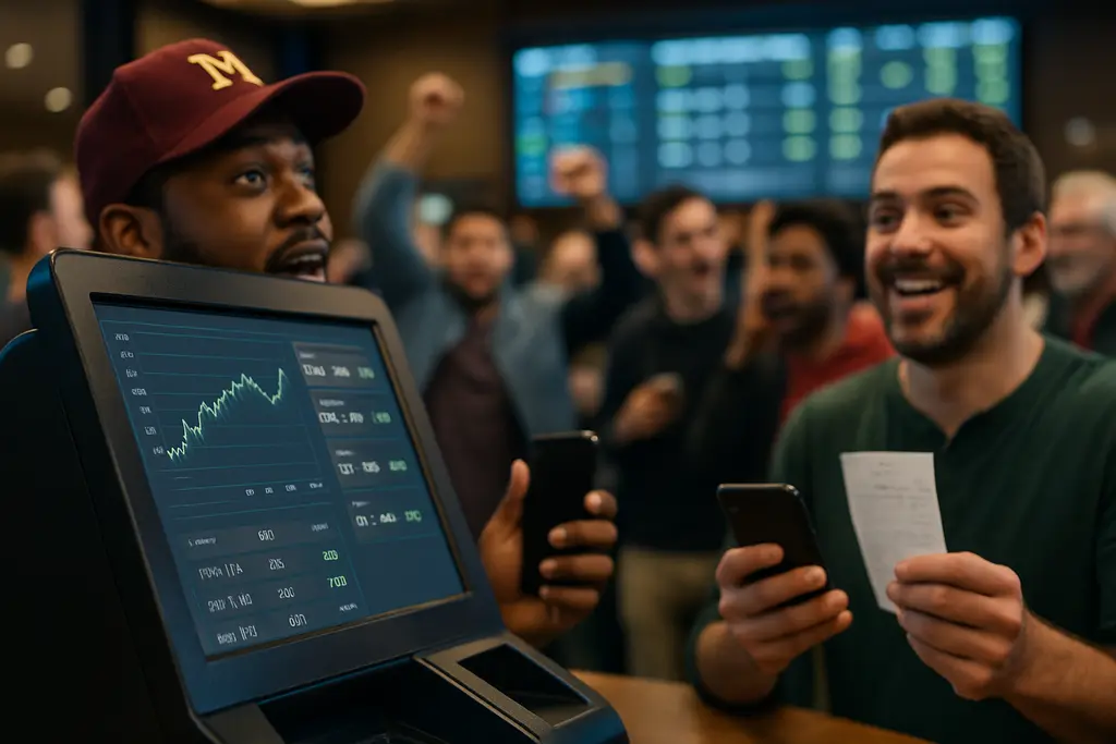 Maryland Betting Performance dashboard comparing mobile and retail sportsbook metrics