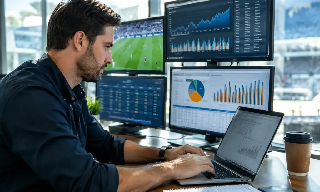 NC sportsbook tax analysis on a laptop with charts and state revenue notes