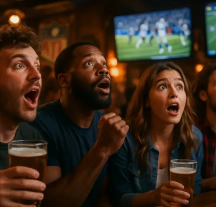 Analyst reviewing NFL Prediction Markets data beside football and legal documents