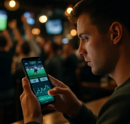 Analyst comparing retail handle data with online sportsbooks market share charts